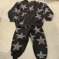 星柄トレーナーとパンツセット 3-4歳