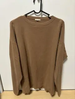 ブラウン オーバーサイズ セーター