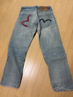 EVISU エヴィス Lot2007 デニムパンツ 新恵美寿神頭 リペア W35のサムネイル