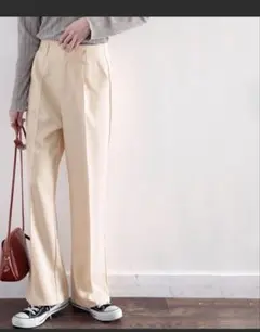 Classical Elf センタープレスパンツ アイボリー M