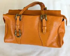 TOFF＆LOADSTONEオレンジ レザー ハンドバッグのサムネイル