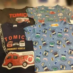 トミカ　まとめ売り　ロンT 半袖　プラレール　消防車　はたらく車