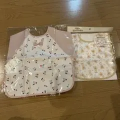 【新品・未開封】petit main ベビー用食事エプロン2点セット