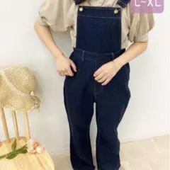 新品 未開封 ダークデニム オーバーオールのサムネイル