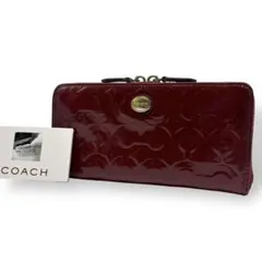 コーチ 長財布 ロングウォレット ラウンドファスナー ロゴプレート シグネチャー