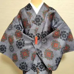 単衣着物　紬のサムネイル