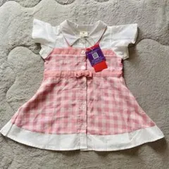 Si Shu Non ワンピース 90cm ピンク チェックのサムネイル