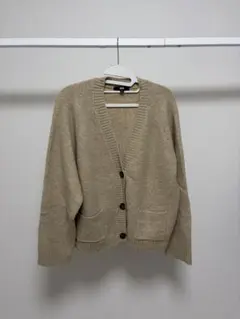 ユニクロ レディース ニットカーディガン Xlサイズ ベージュ