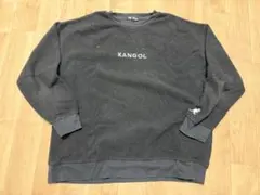KANGOL 블랙 스웨트 트레이너