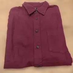 ユニクロ　 長袖シャツメンズ　Mサイズ　ボルドー