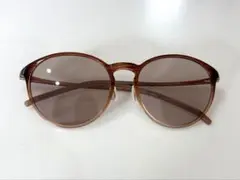 【JINS&SUN 】ブラウン　オーバルサングラス
