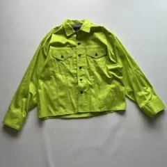 【現行】美品 ミルクボーイ MBシャツジャケット ライム　春夏 単丈　近年のサムネイル