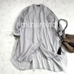 美品mizuiro ind ミズイロインド ピンタック ボリュームブラウスのサムネイル