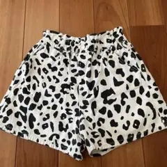 最終価格　キッズ　ショートパンツ　ヒョウ柄ショートパンツ　160