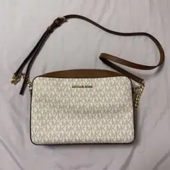 MICHAEL KORS マイケルコース　ショルダーバッグ ホワイト/ブラウン