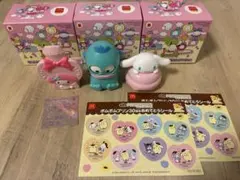 マクドナルド ハッピーセット サンリオ3点セット ポムポムプリンシール2枚付き