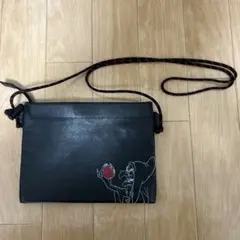 TAKEO KIKUCHI ブラックショルダーバッグ