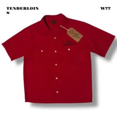 ワークシャツ 半袖 赤