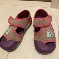 adidas アディダス ベビーサンダル ピンク パープル 14cm