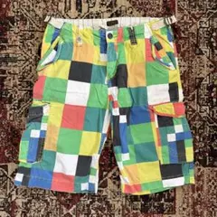 SCOTCH & SODA マルチカラー チェック カーゴショーツのサムネイル