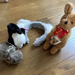 【5点セット】オーストラリア　ぬいぐるみ　カチューシャ　お土産　動物