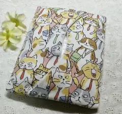 ハンドメイド ポケットティッシュケース　猫シリーズ