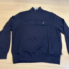 NAVTECH by NAUTICA ネイビー ハーフジップニット L