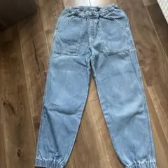 ユニクロ　デニム　ジョガーパンツ　150cm