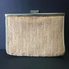 Vintage Dior トロッター ベージュ クラッチポーチ　室