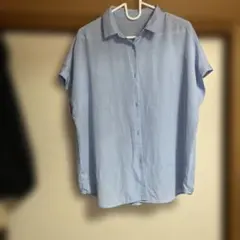 GU 半袖シャツ Lサイズ ライトブルー