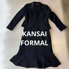 KANSAI FORMAL ブラックフォーマルワンピース 11号 喪服 ゆったり