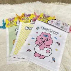 新品未使用◇ おぱんちゅうさぎ 巾着 ソフト巾着 全３種 コンプリート 6枚