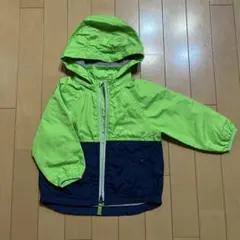 babyGap フード付きジャケット ネオンイエロー/ネイビー