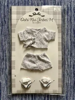 推しぬい服 甚平 Mサイズ グレーのサムネイル