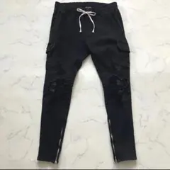 レザー ワークパンツ