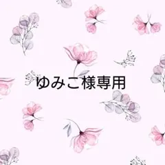 ゆみこ様専用ページ