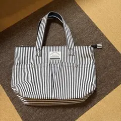 ストライプ柄トートバッグ