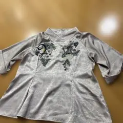 ふりふ　刺繍長袖ブラウスのサムネイル