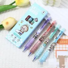 可愛いLABUBU 消せるボールペン 4本セットのサムネイル