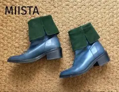 MIISTA バイカラーのブーツ