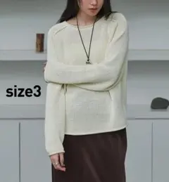 crewre エポーレットラグランコットンニット／size3 - メルカリ