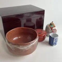 茶道具 茶箱 茶碗 棗 振出 巾筒 セットのサムネイル