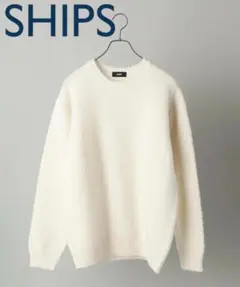 SHIPS シップス ウール クルーネックニット ユニセックス　毛100% M