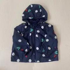GAP キッズ アウター ネイビー さくらんぼ柄 ドット柄