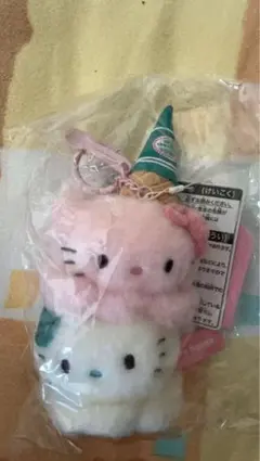 サンリオハウス HELLO ICE CREAM SHOP ぬいぐるみチャーム 白 - メルカリ