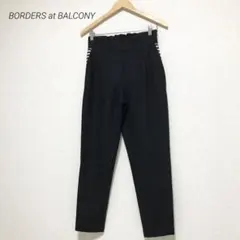 新品未使用　ボーダーズアットバルコニー　テーパードパンツ　34 ブラック 140573784_o1.jpg?