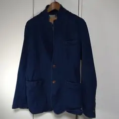 【閲覧数18】ネイビー スタンドカラー ジャケット