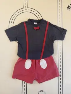 futafutaフタフタミッキー Tシャツとショートパンツセット 100