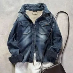 【美品】YANUK ヤヌーク デニム Denit ウエスタンシャツ 日本製