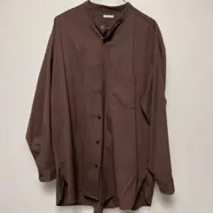 GU ブラウン 長袖シャツ Lサイズ